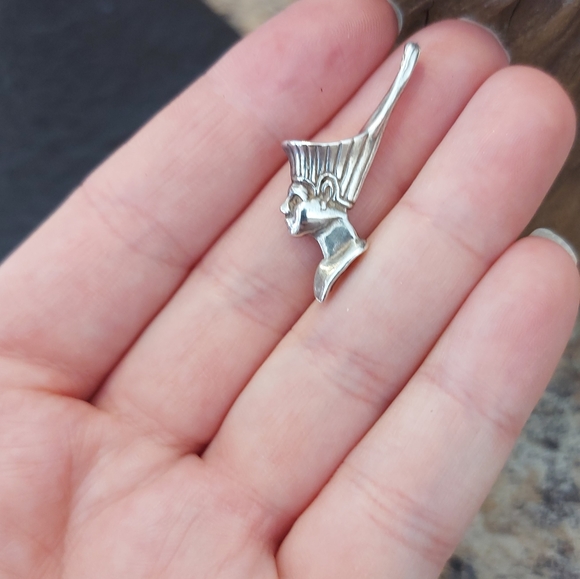 925 SILVER EGYPTIAN KING PENDENT - Picture 3 of 3